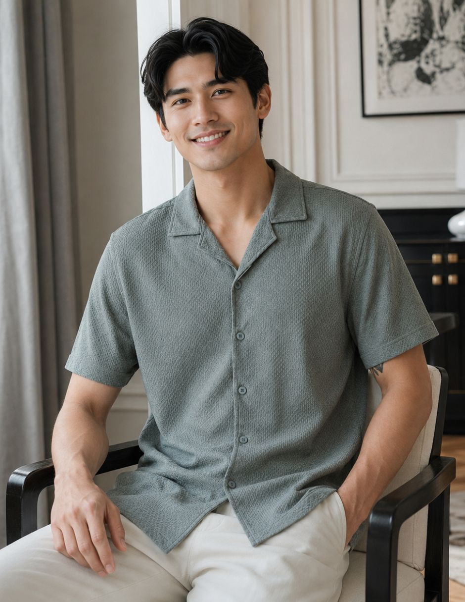 Camisa casual Manga corta para hombre 2