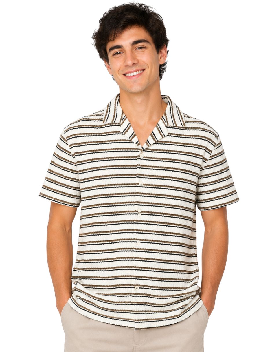 Camisa casual Manga corta para hombre Camisa casual Manga corta para hombre
