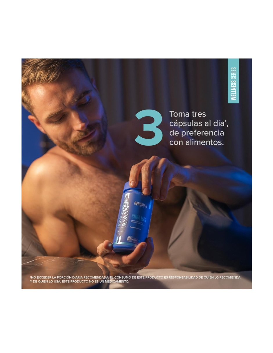 Citrato de magnesio citra pure 120 cápsulas 3