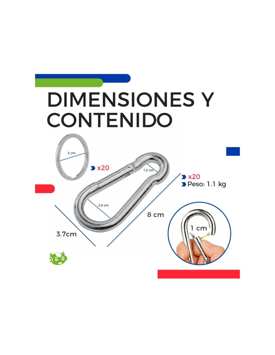 Ganchos para cortina Genérica 20 piezas