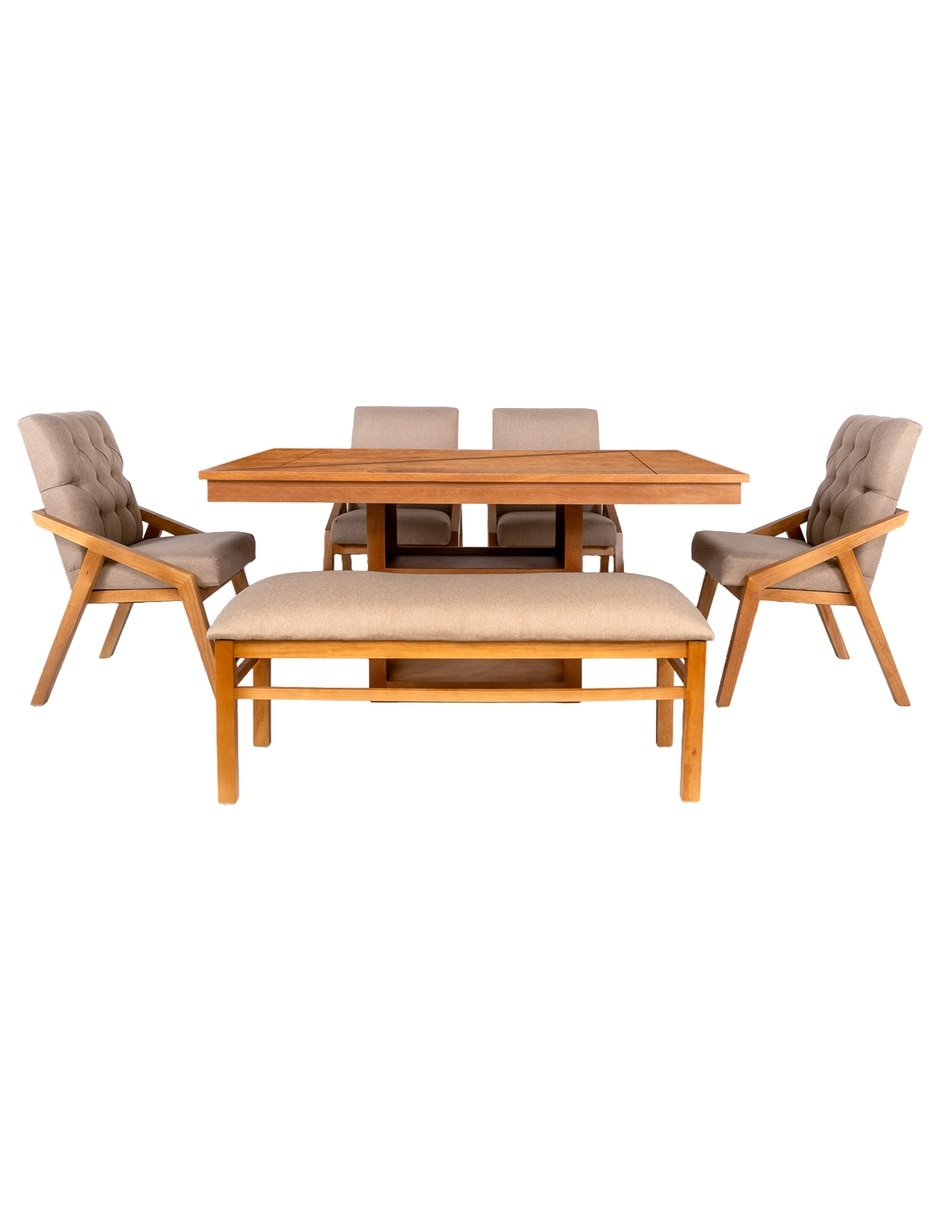 Comedor Zurich para 6 personas de MDF melamina