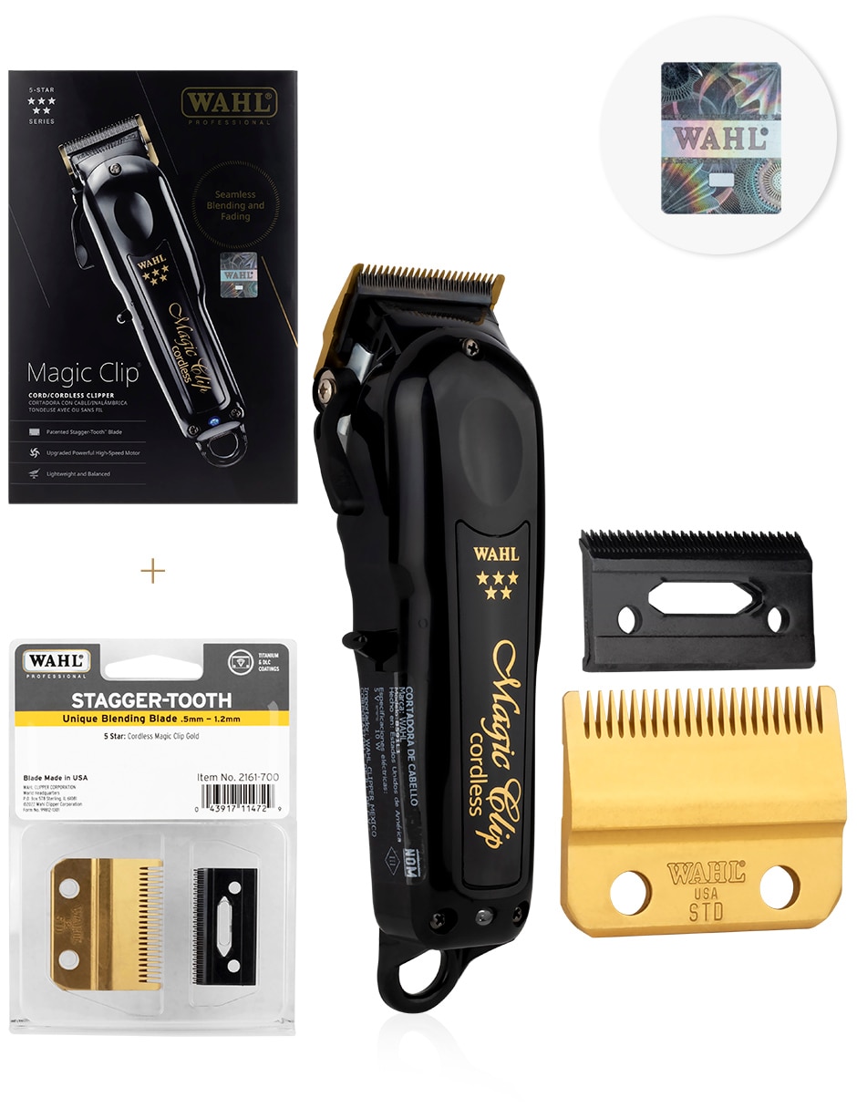 Recortadora de cabello Magic Clip Black + 2161-700 Gold