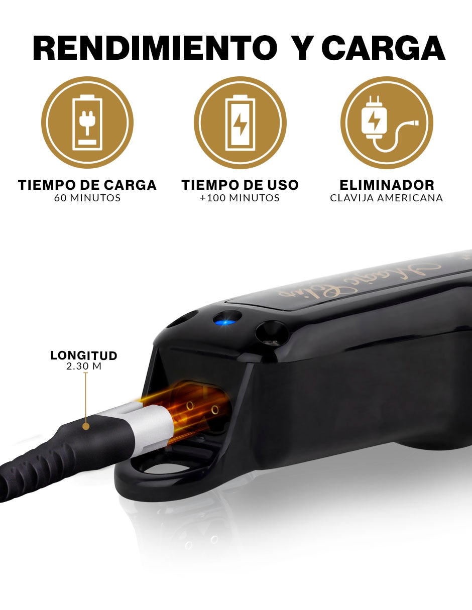 Recortadora de cabello Magic Clip Black + 2161-700 Gold