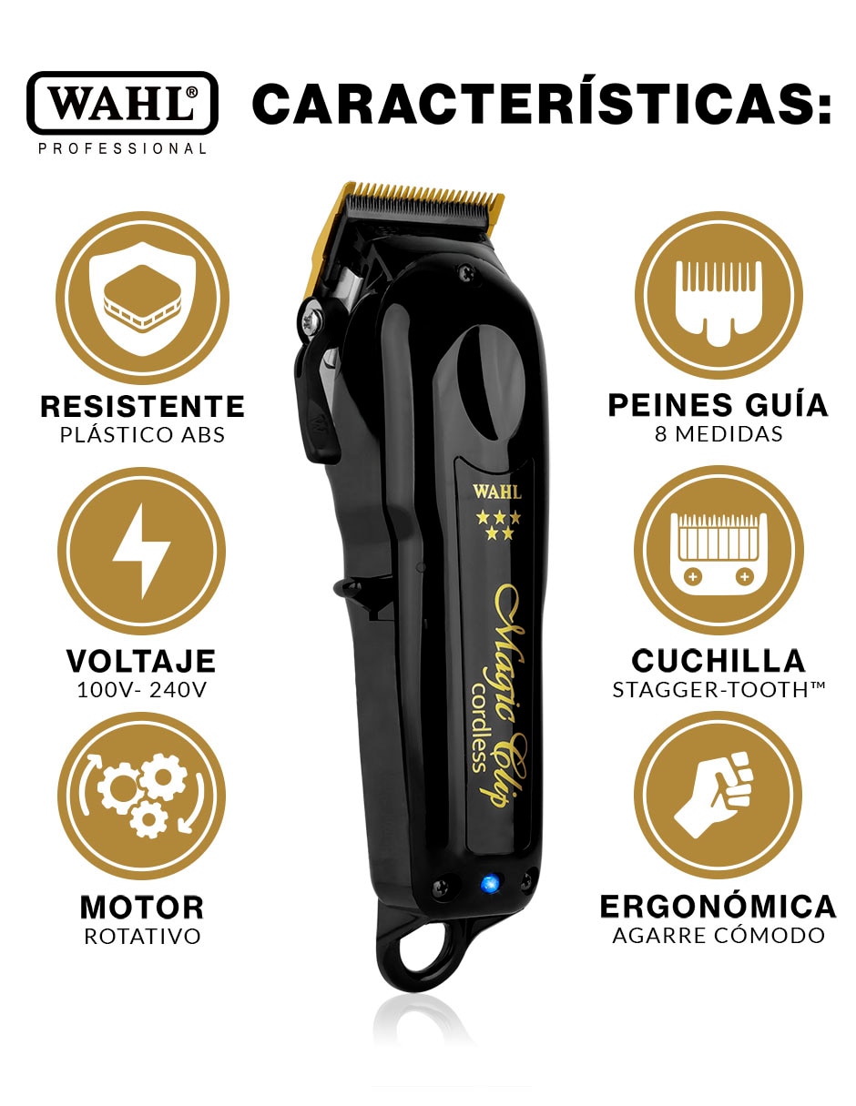 Recortadora de cabello Magic Clip Black + 2161-700 Gold 9