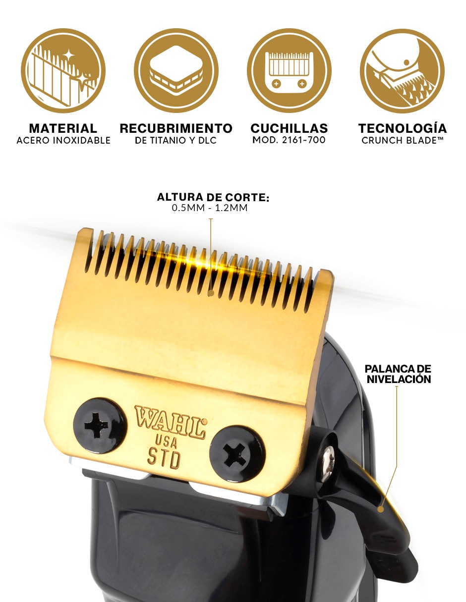 Recortadora de cabello Magic Clip Black + 2161-700 Gold 5