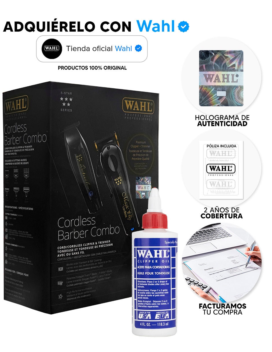 Recortadora de cabello Magic Clip Cordless 8591L1 + Aceite 3310 13