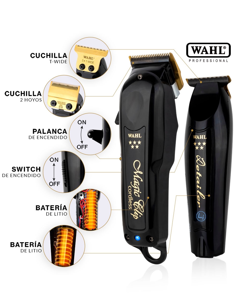 Recortadora de cabello Magic Clip Cordless 8591L1 + Aceite 3310 5