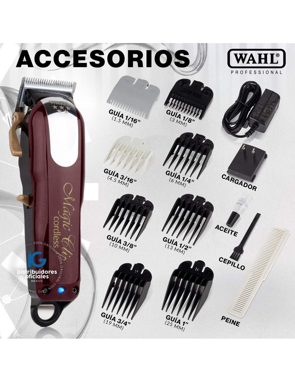 Recortadora para cabello barba y cuerpo Magic Clip Cordless + Shaver Five Star 14