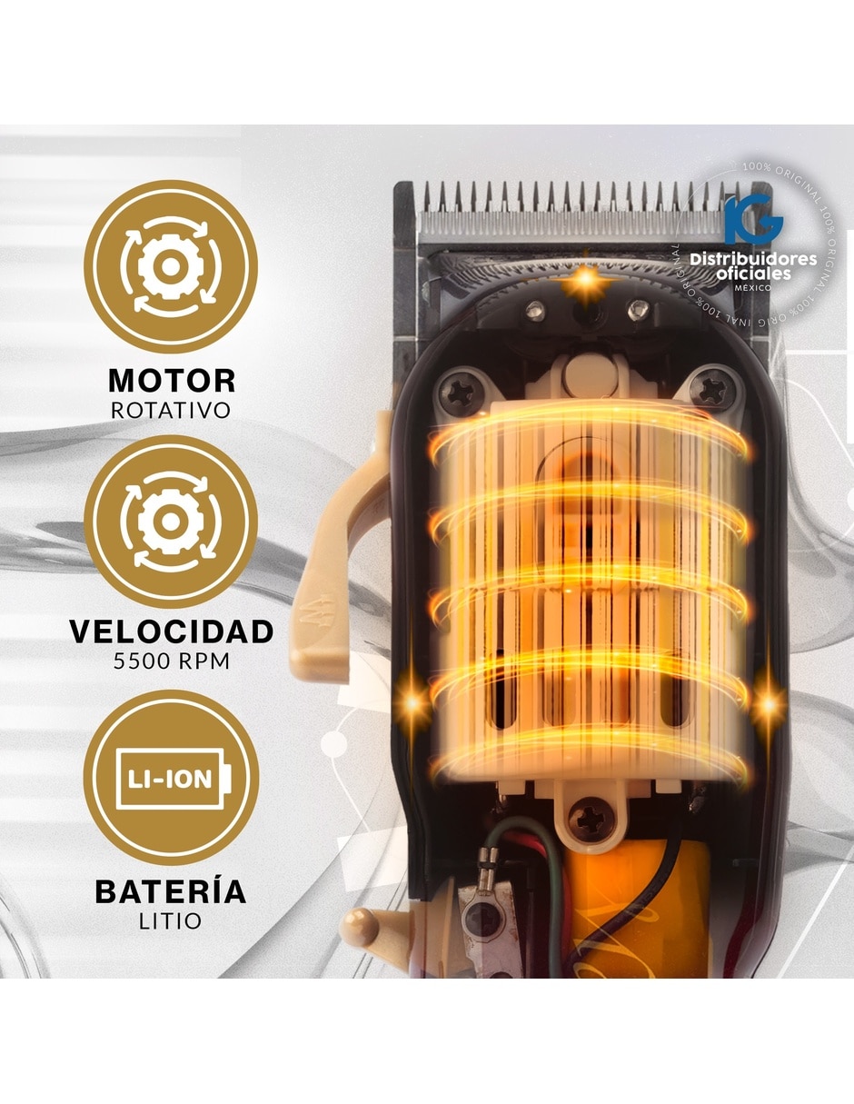 Recortadora para cabello barba y cuerpo Magic Clip Cordless + Shaver Five Star