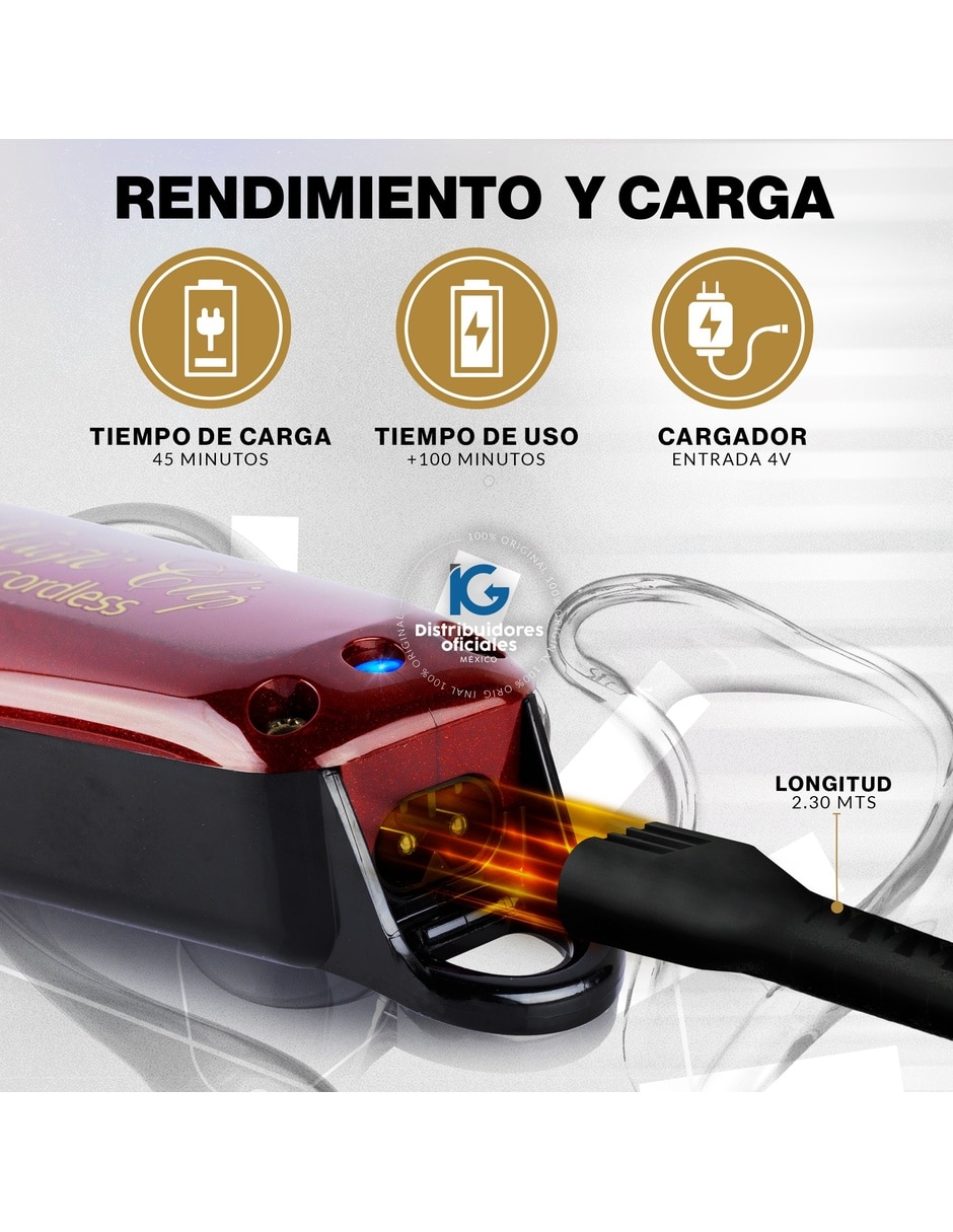 Recortadora para cabello barba y cuerpo Magic Clip Cordless + Shaver Five Star 13