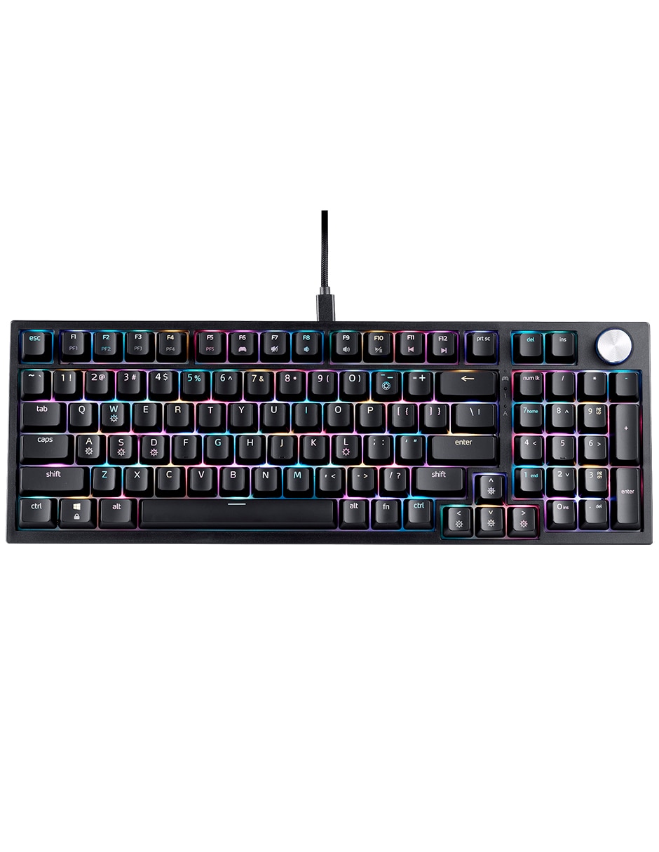 Teclado gamer USB-C QWERT inglés con interruptor Lineal (Red, Black) SORCERER Teclado gamer USB-C QWERT inglés con interruptor Lineal (Red, Black) SORCERER