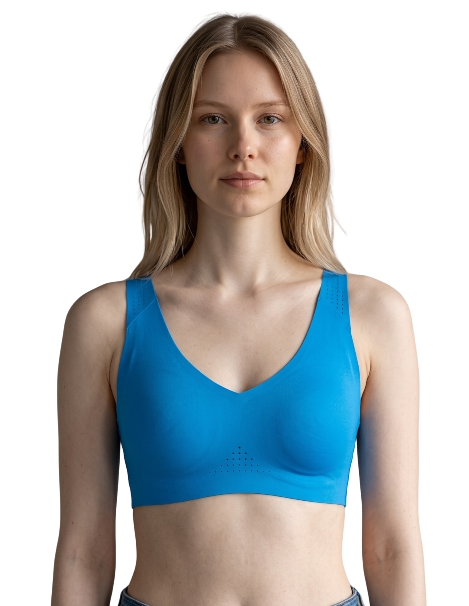 Top deportivo dare v neck run bra para entrenamiento mujer Top deportivo dare v neck run bra para entrenamiento mujer
