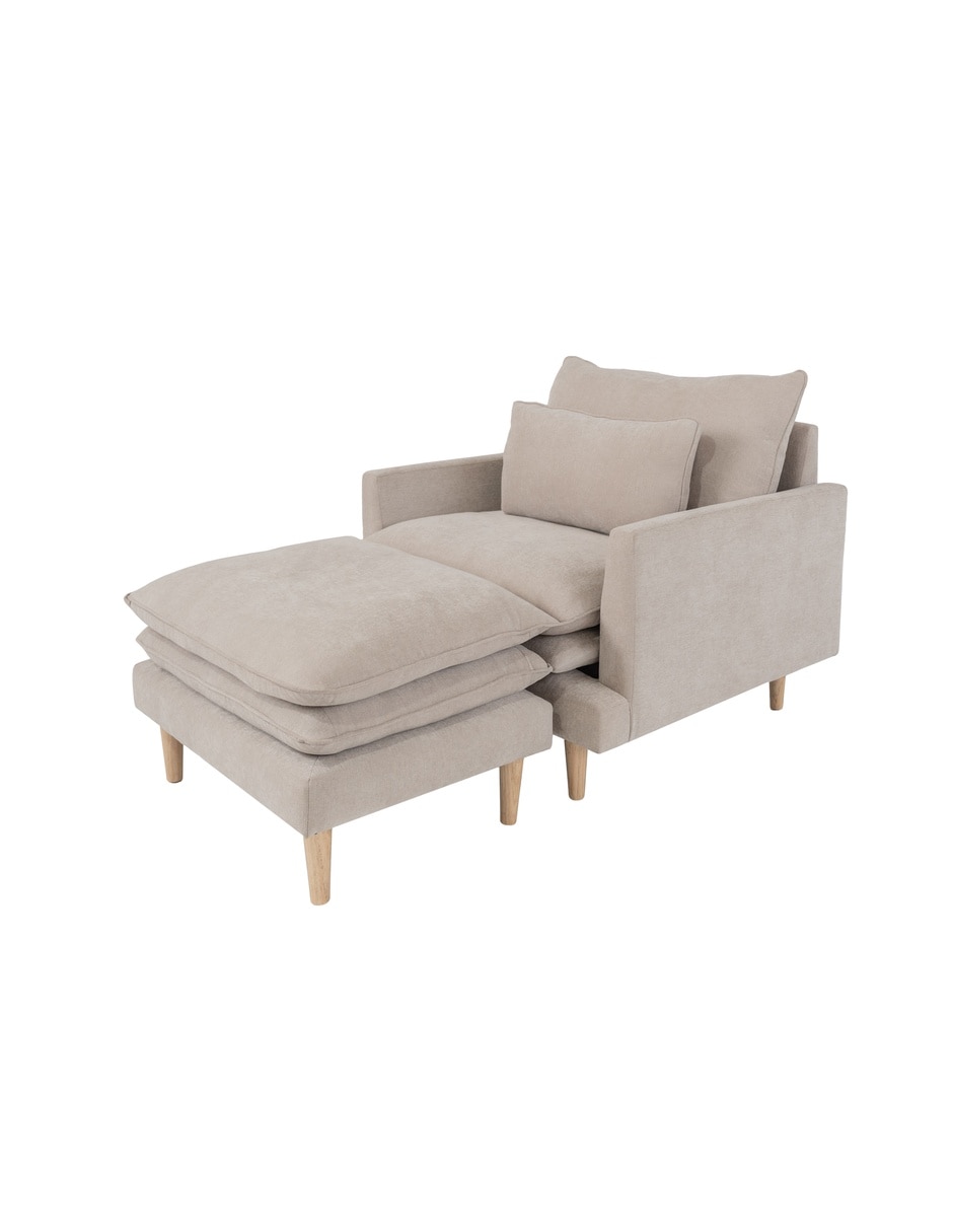 Juego de asiento con taburete Eula 8