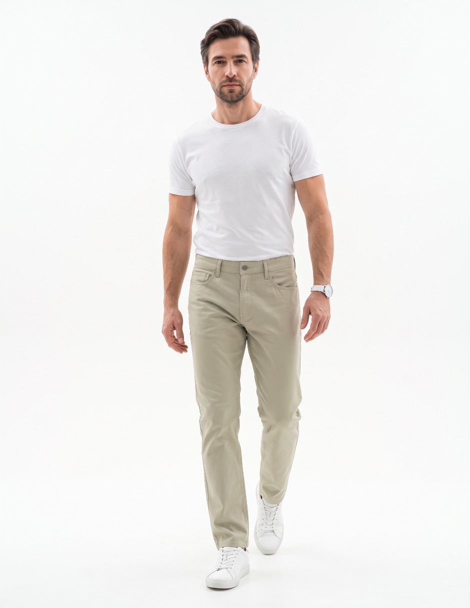 Pantalón Straight de algodón para hombre