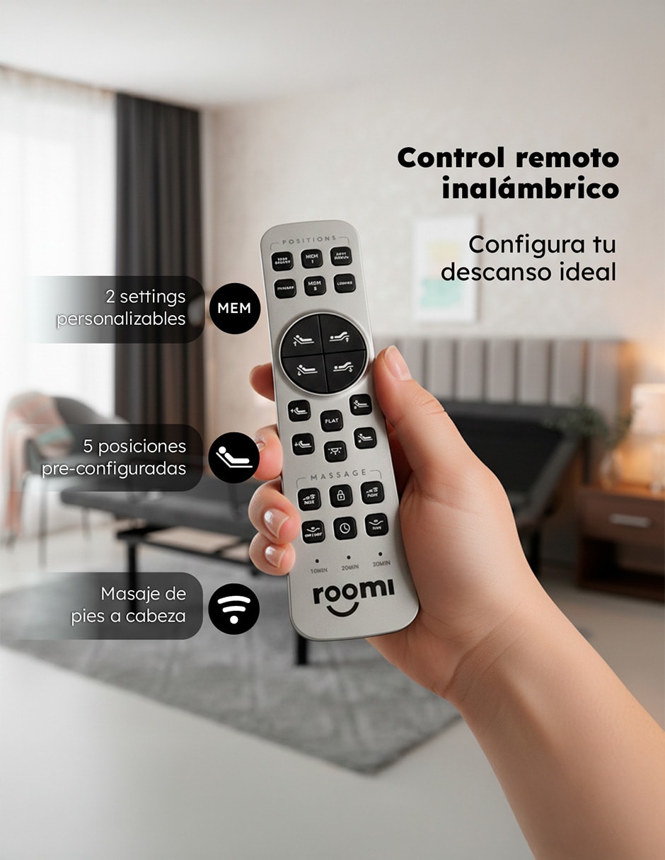 Cama eléctrica de 5 posiciones 9