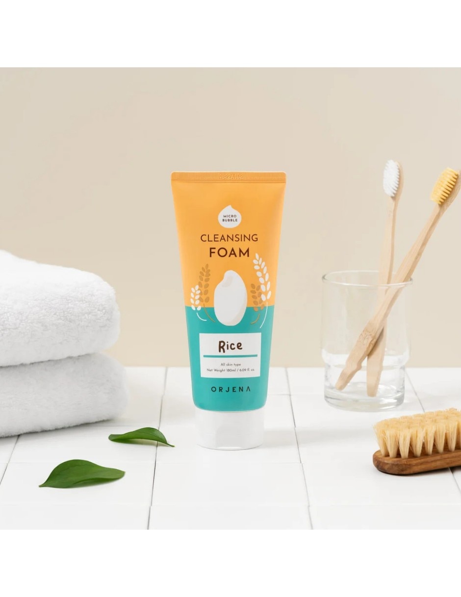 Limpiador facial Smile Day Cleansing Foam Rice 180 ml espuma suave con extracto de arroz limpiadoras para purificar 3