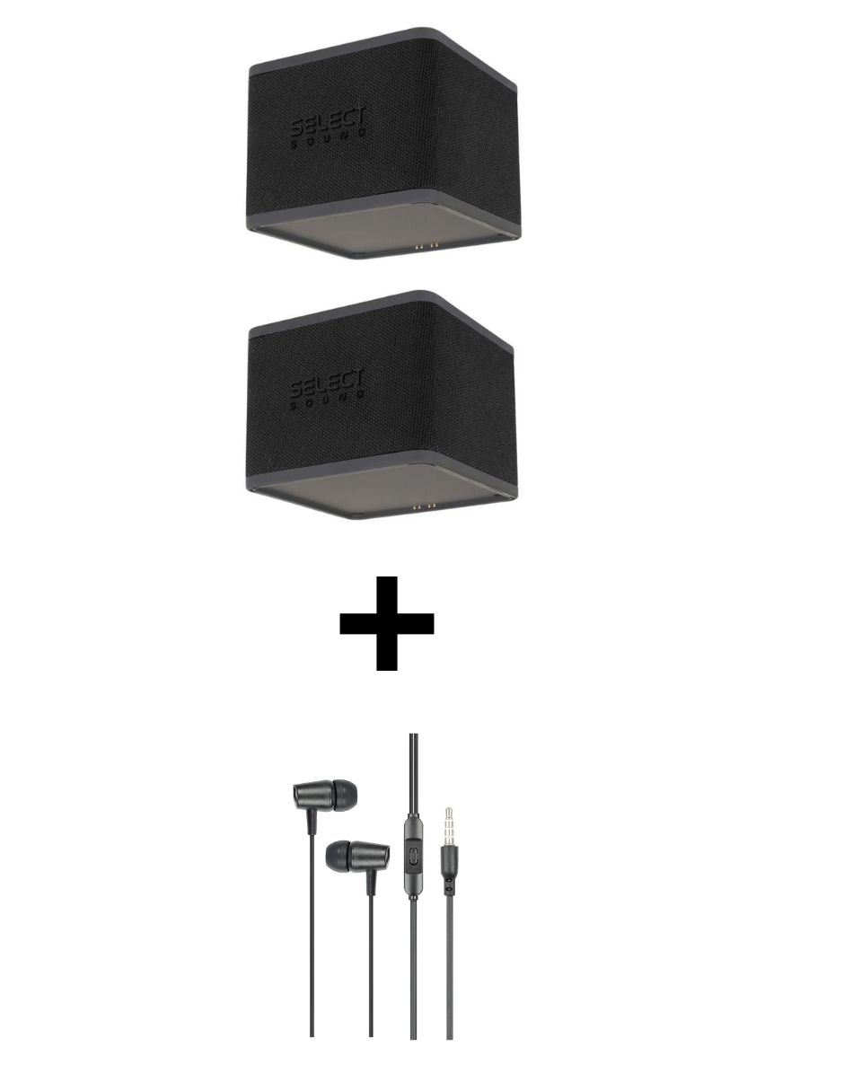 Bocina recargable Selct Sound SS Cube + H05 Bluetooth