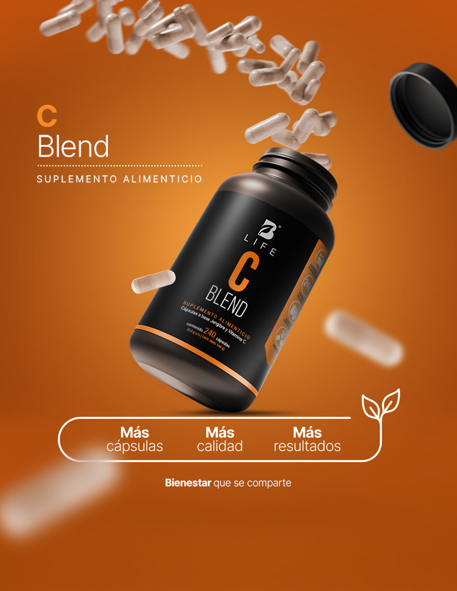 C Blend con Vitamina C Raíz de Jengibre de 240 cápsulas 4