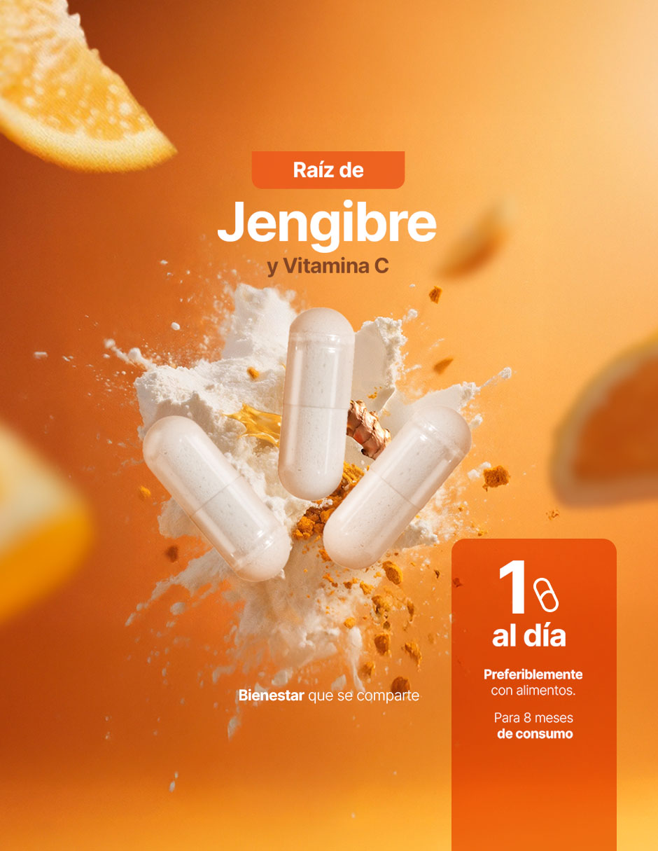 C Blend con Vitamina C Raíz de Jengibre de 240 cápsulas 2