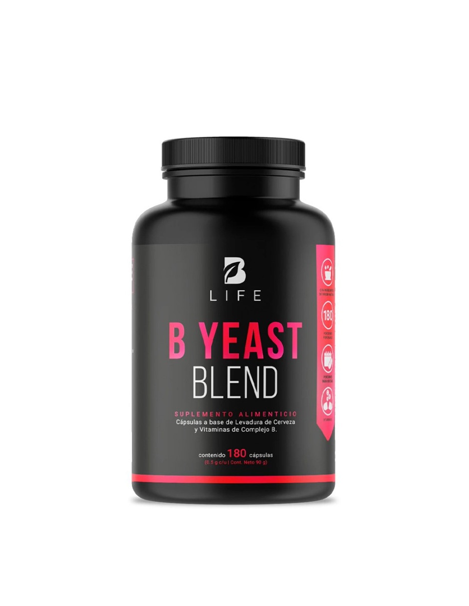 B Yeast Blend con complejo B y levadura de cerveza de 180 cápsulas B Yeast Blend con complejo B y levadura de cerveza de 180 cápsulas
