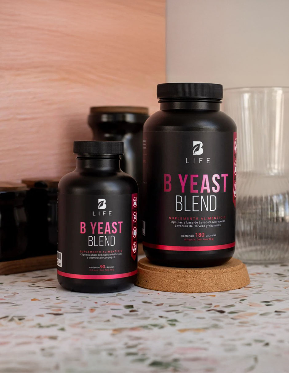 B Yeast Blend con complejo B y levadura de cerveza de 180 cápsulas 3