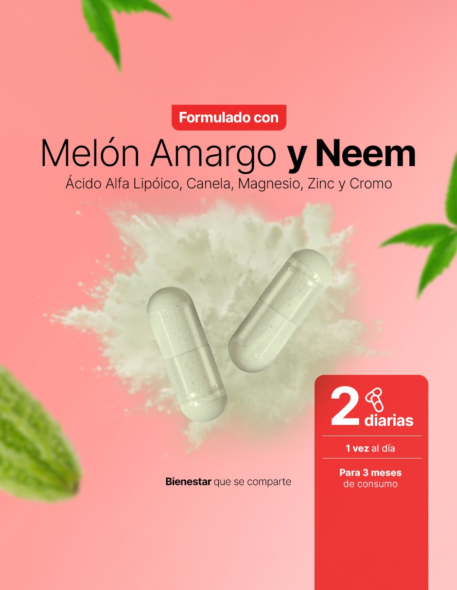 BSS Blend con melón amargo neem canela ácido alfa lipoico magnesio zinc cromo de 180 cápsulas 7