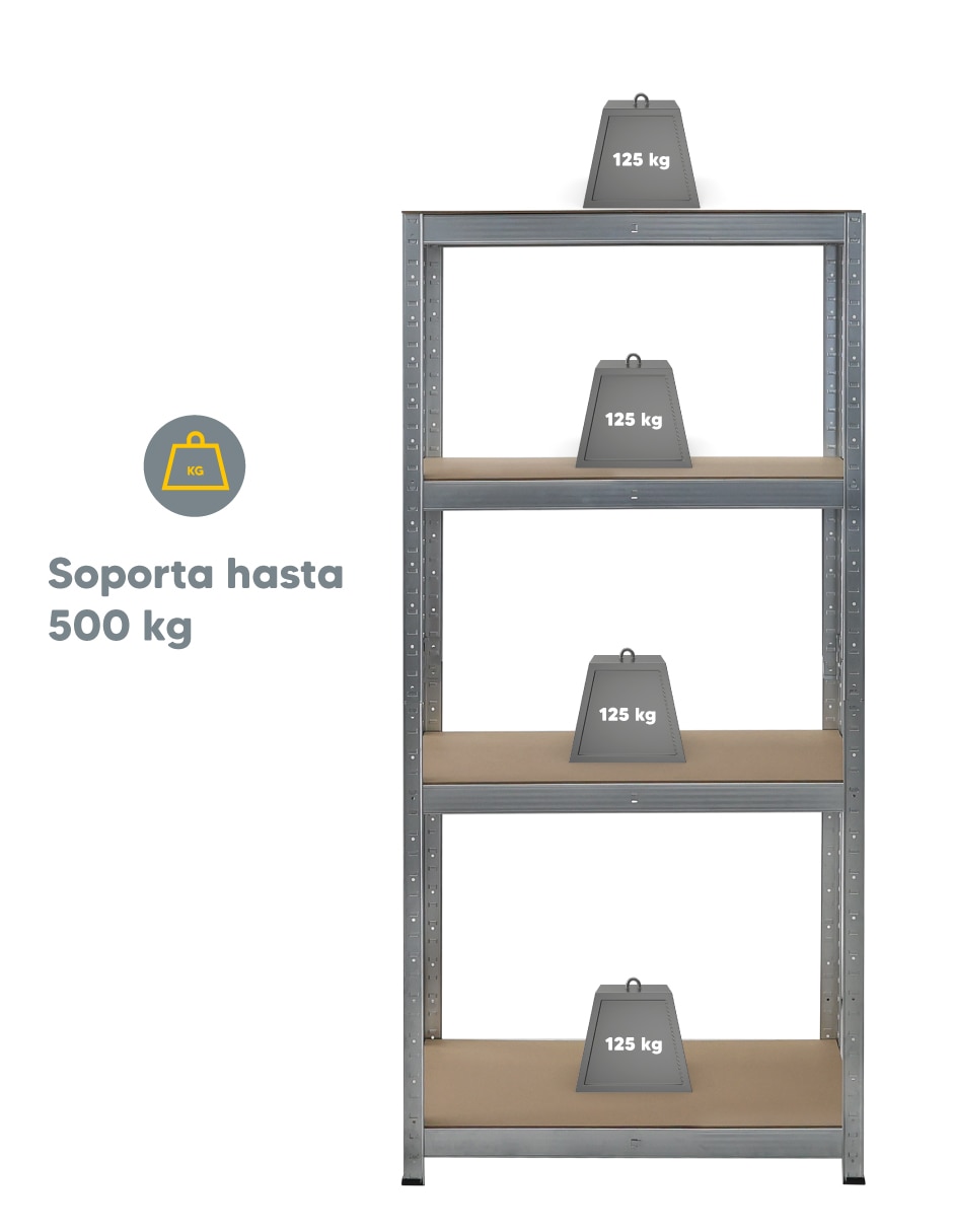 Estante de mdf industrial es4n152gamdf 5