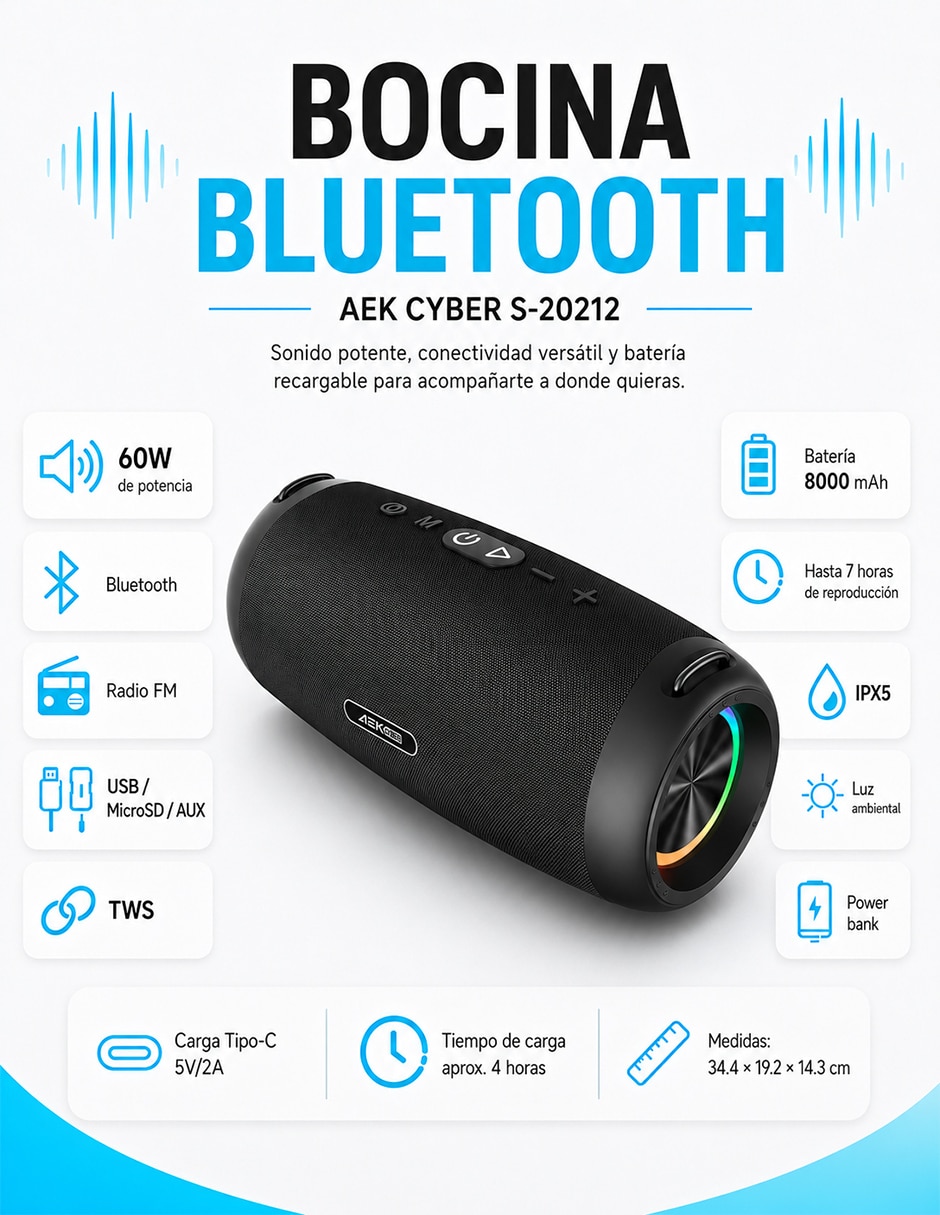 Bocina Bluetooth 2