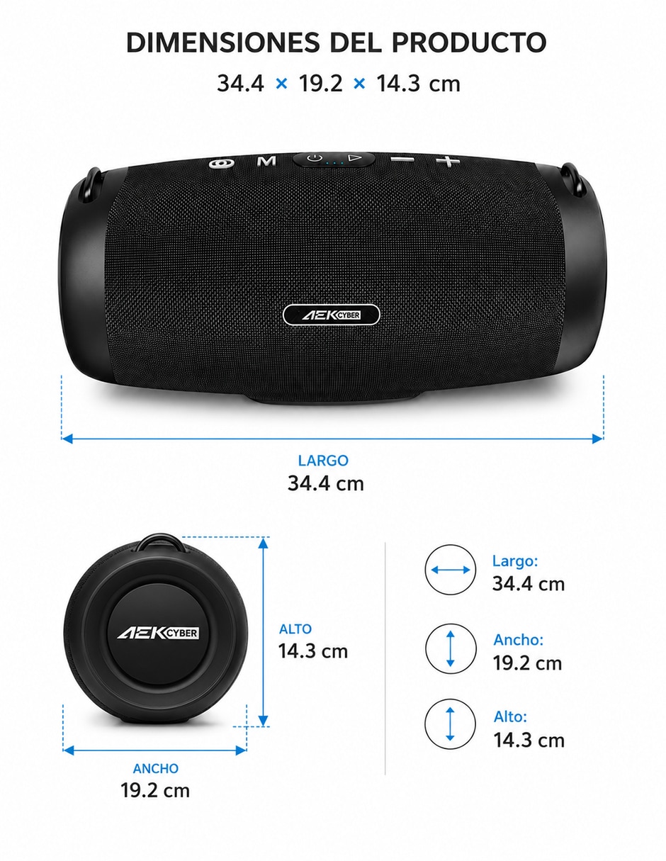 Bocina Bluetooth 8