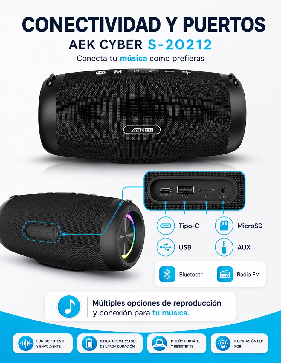 Bocina Bluetooth 3