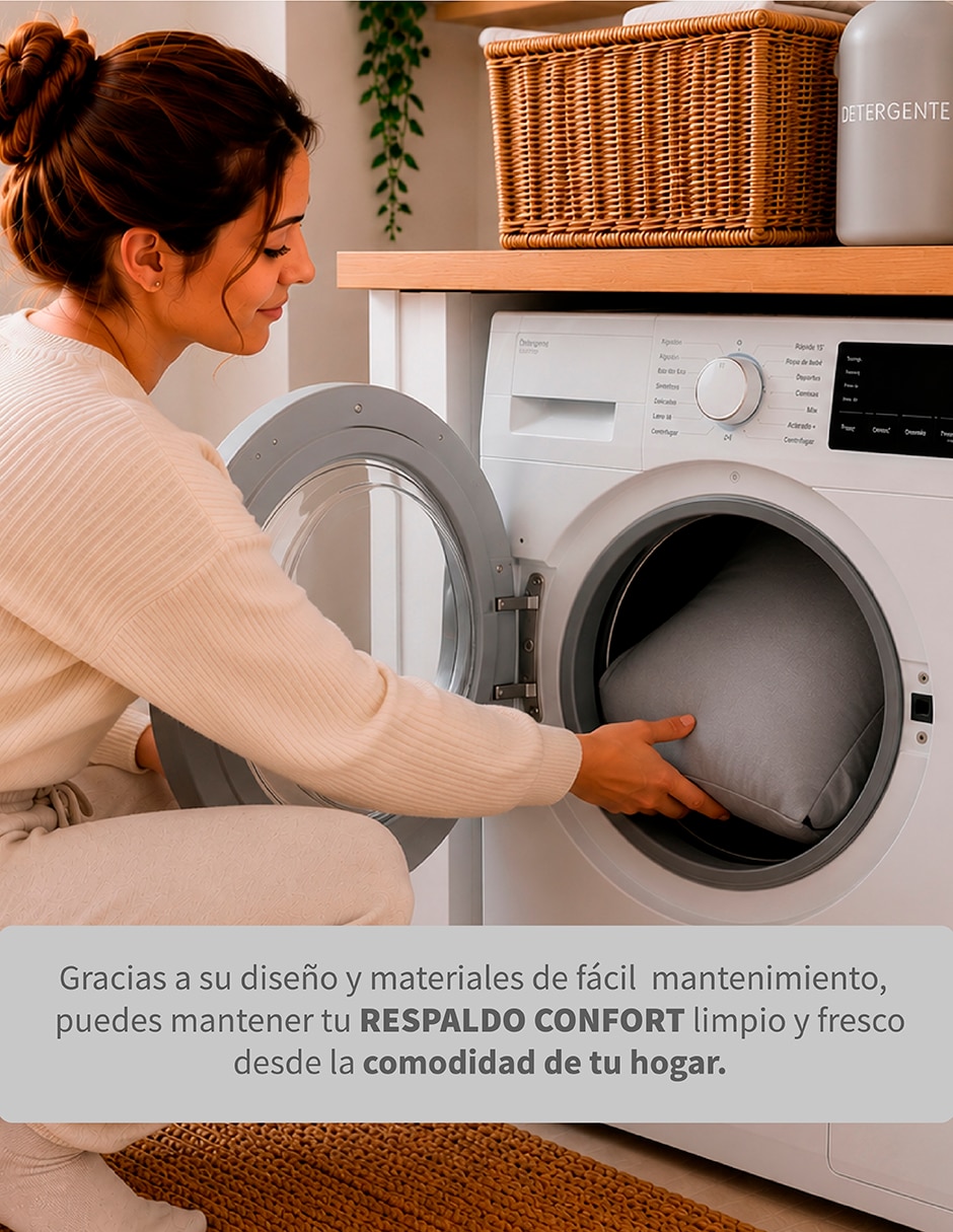 Cojín de respaldo estampado
