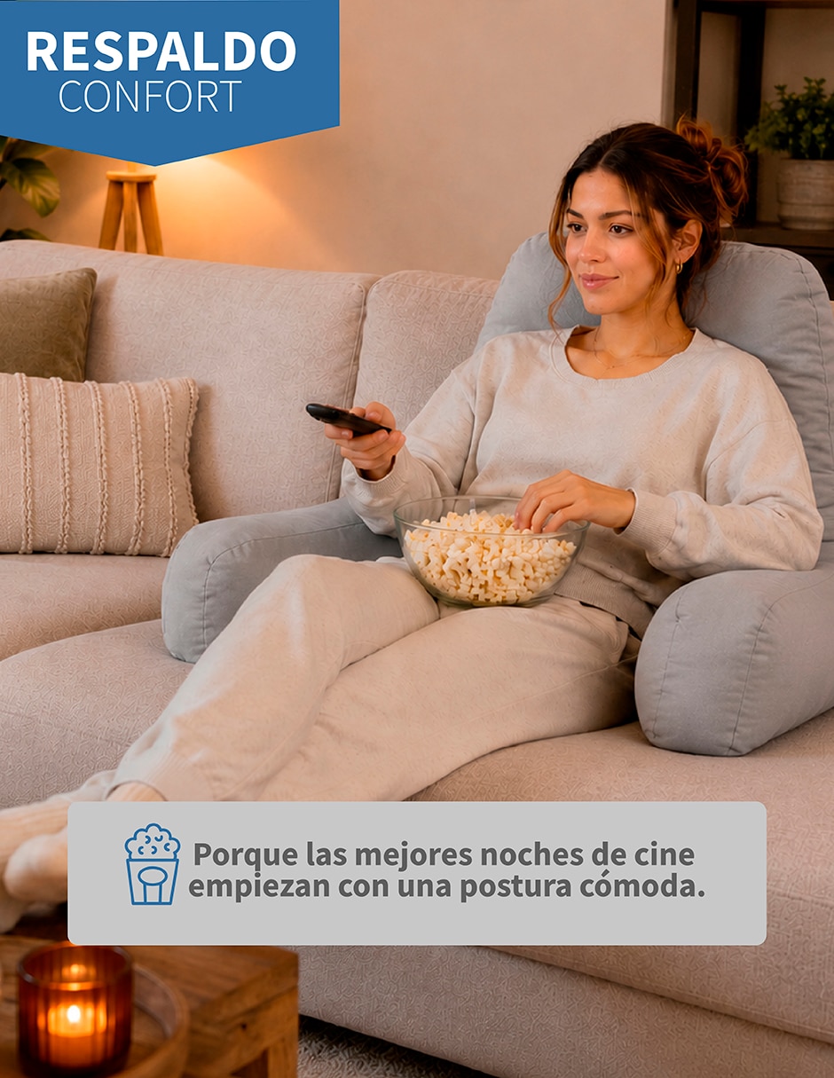 Cojín de respaldo estampado
