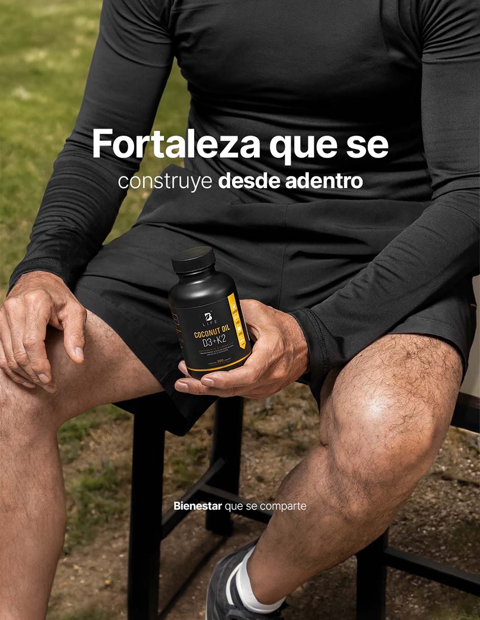 Coconut Oil con Aceite de Coco Vitaminas D3 y K2 de 300 cápsulas 6