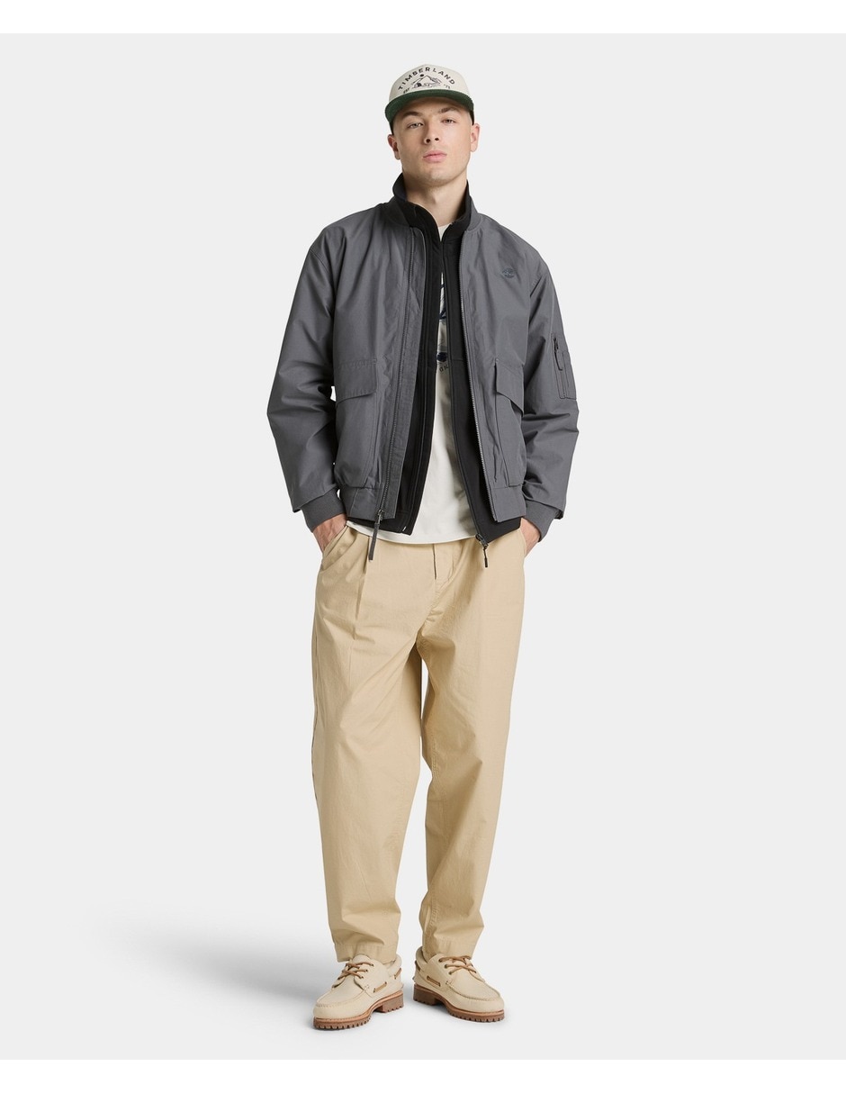 Chamarra casual timberland bomber impermeable para hombre
