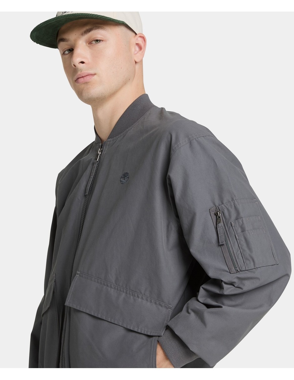 Chamarra casual timberland bomber impermeable para hombre