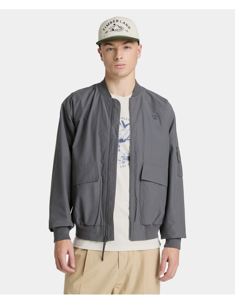 Chamarra casual timberland bomber impermeable para hombre 1