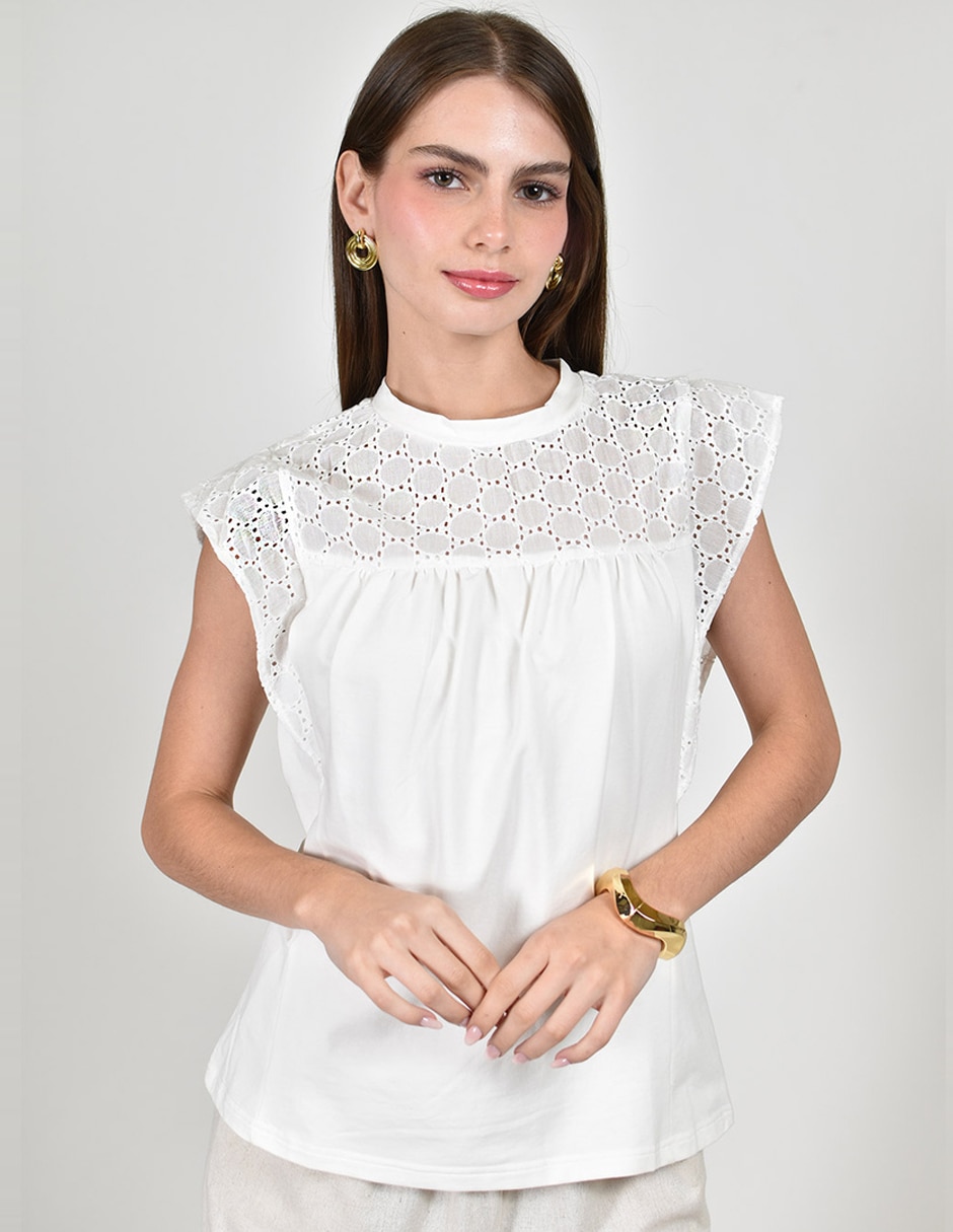 Blusa roman fashion manga corta para mujer Blusa roman fashion manga corta para mujer