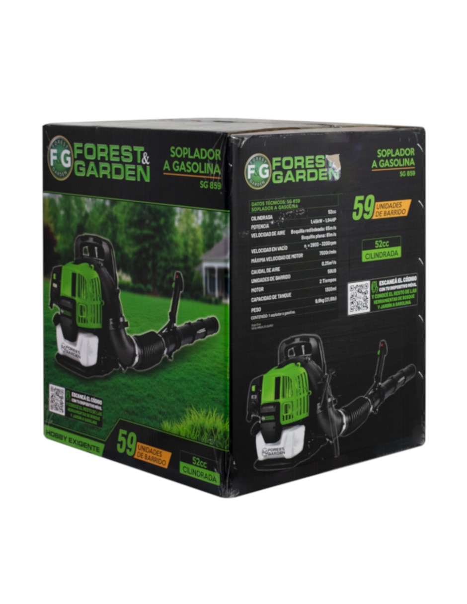 Sopladora a gasolina forest&garden sg859 90 mph 290 cfm 5