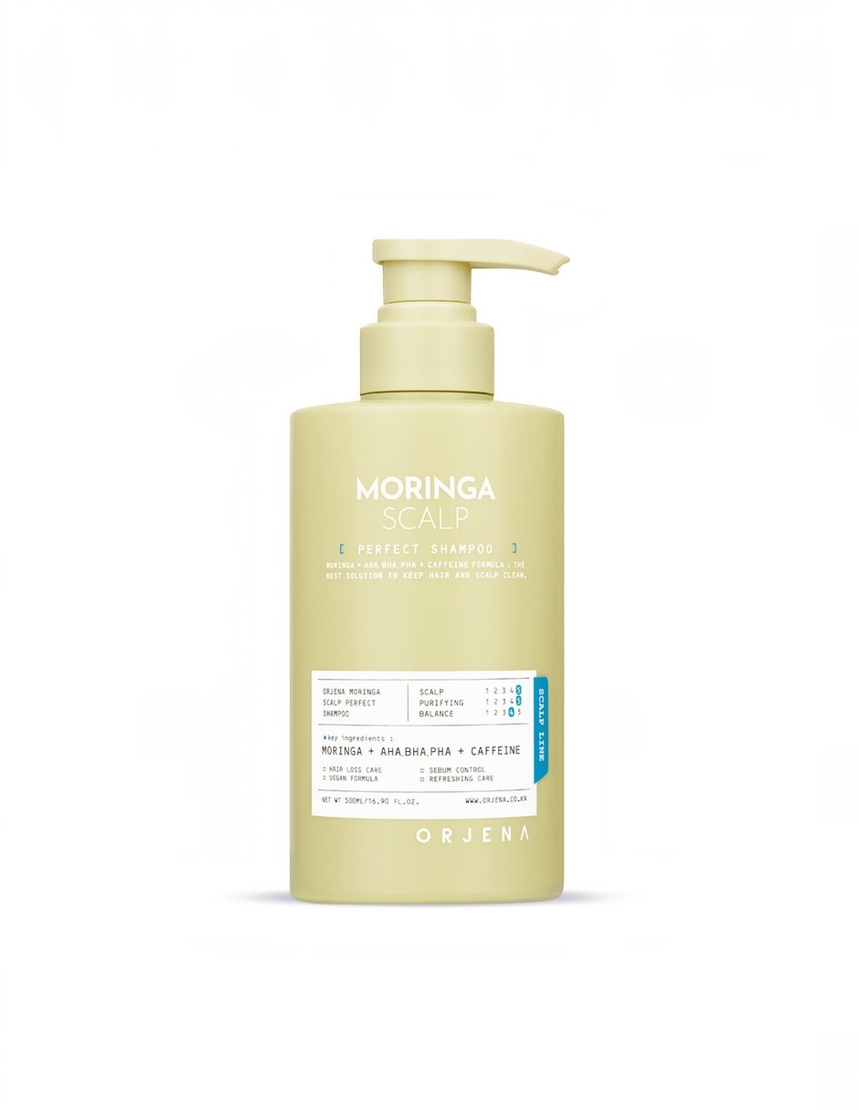 Shampoo anticaída para cabello todo tipo Moringa Scalp Perfect Shampoo Orjena 500 ml Shampoo anticaída para cabello todo tipo Moringa Scalp Perfect Shampoo Orjena 500 ml