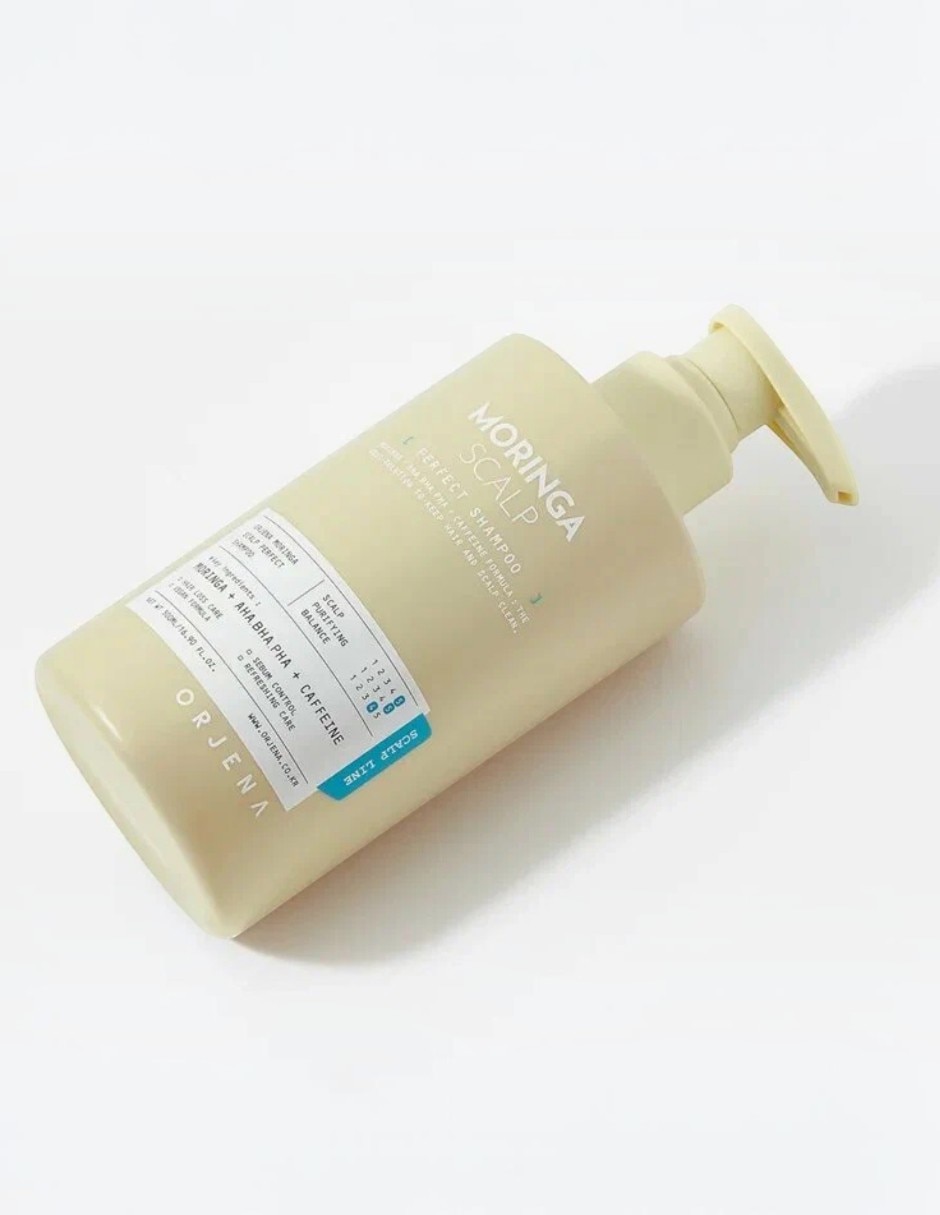 Shampoo anticaída para cabello todo tipo Moringa Scalp Perfect Shampoo Orjena 500 ml 2