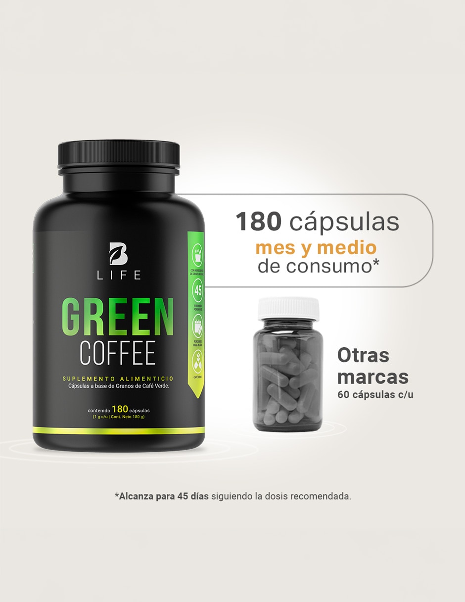 Green coffee B Life con café verde de 180 cápsulas 4