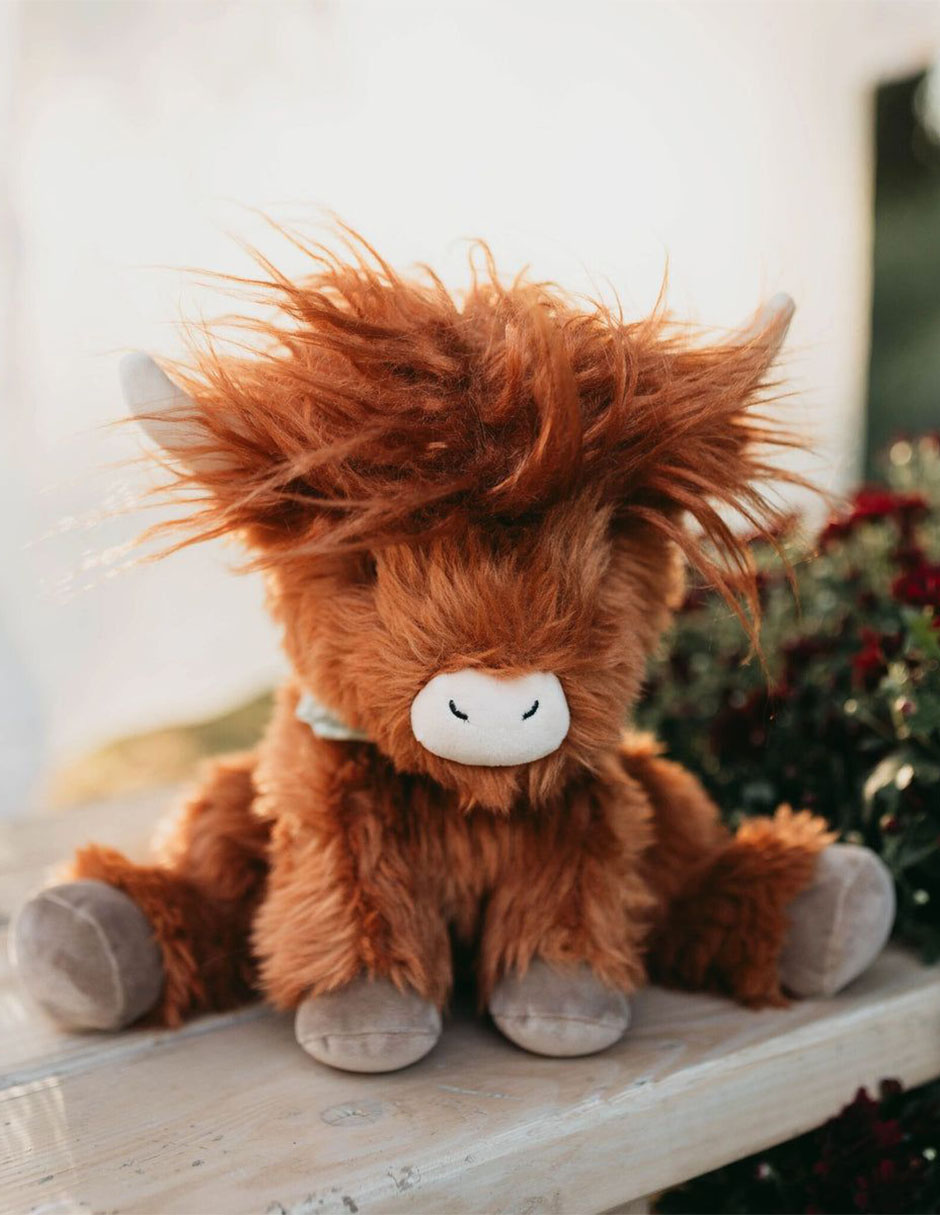 Peluche de vaca hecho a mano de 29 cm 4