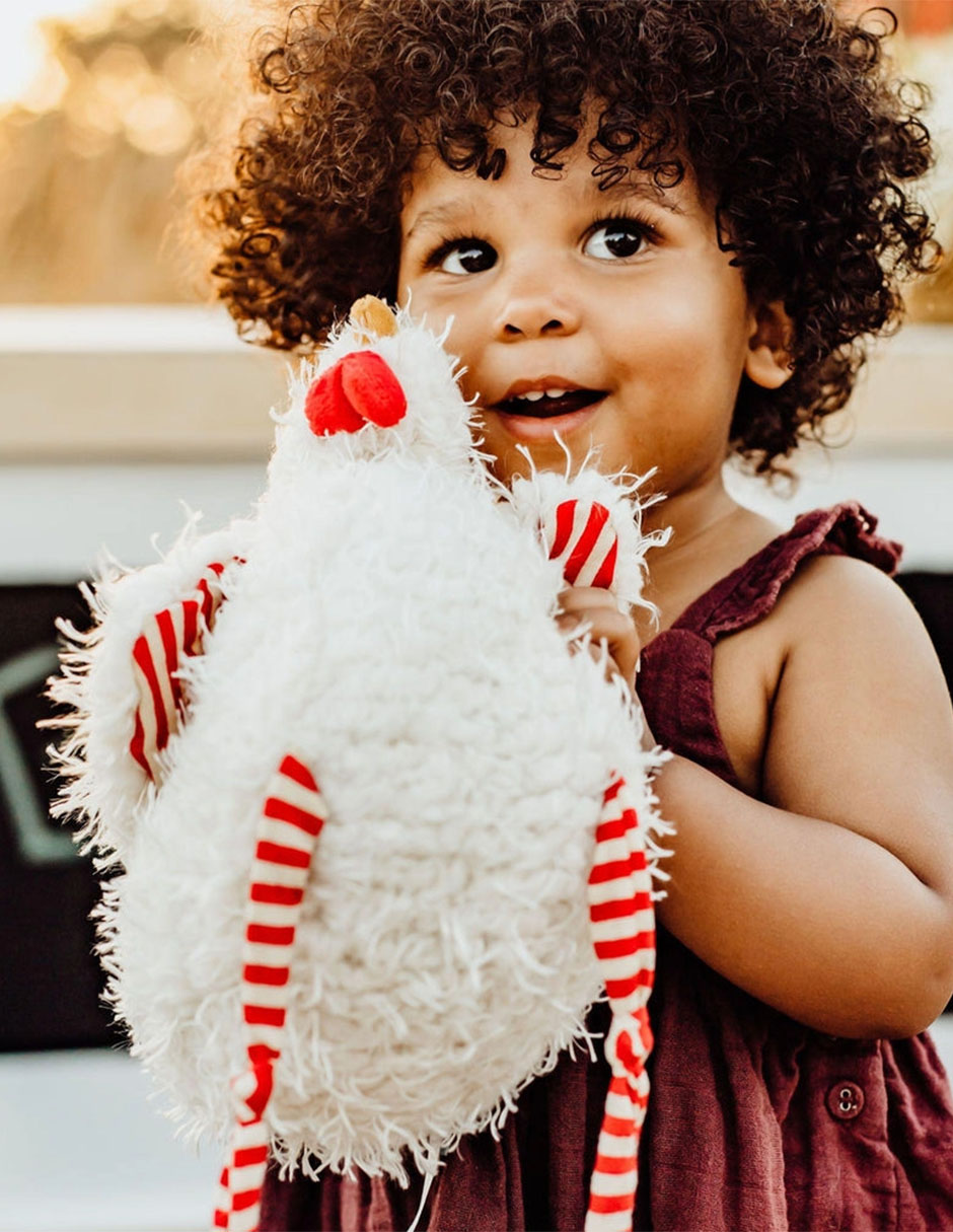 Peluche de gallina de 47 cm 4