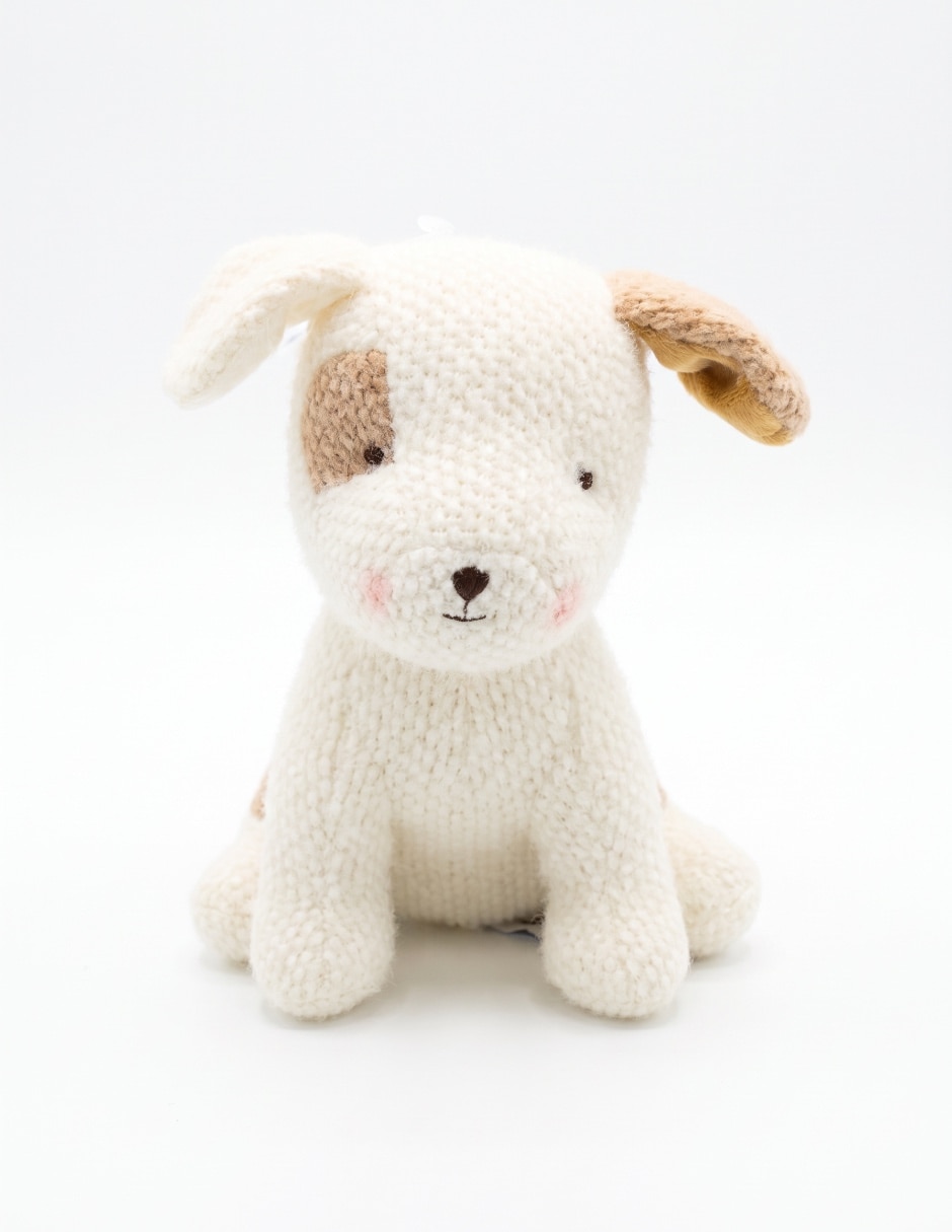 Peluche de perro hecho a mano de 18 cm