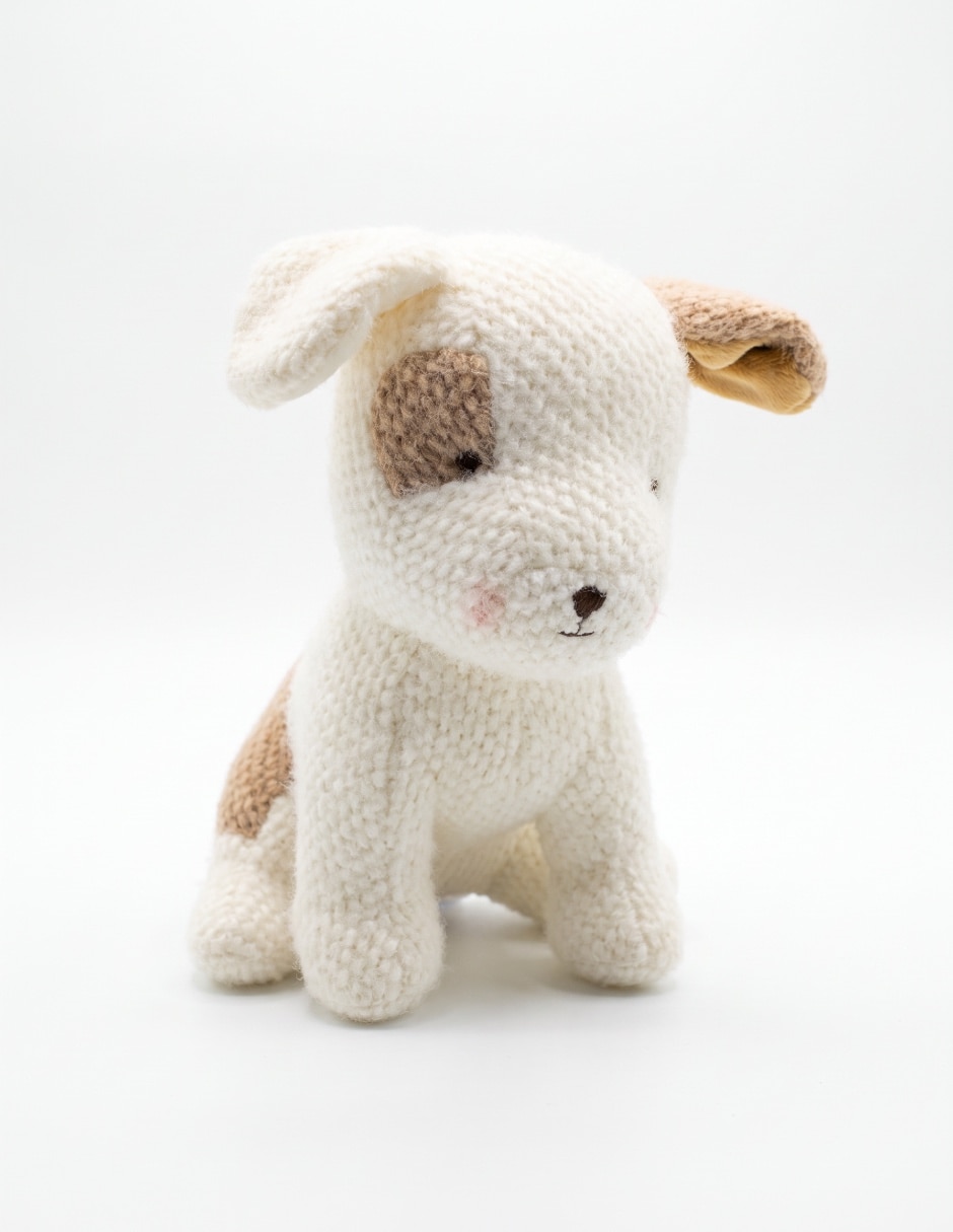Peluche de perro hecho a mano de 18 cm 2