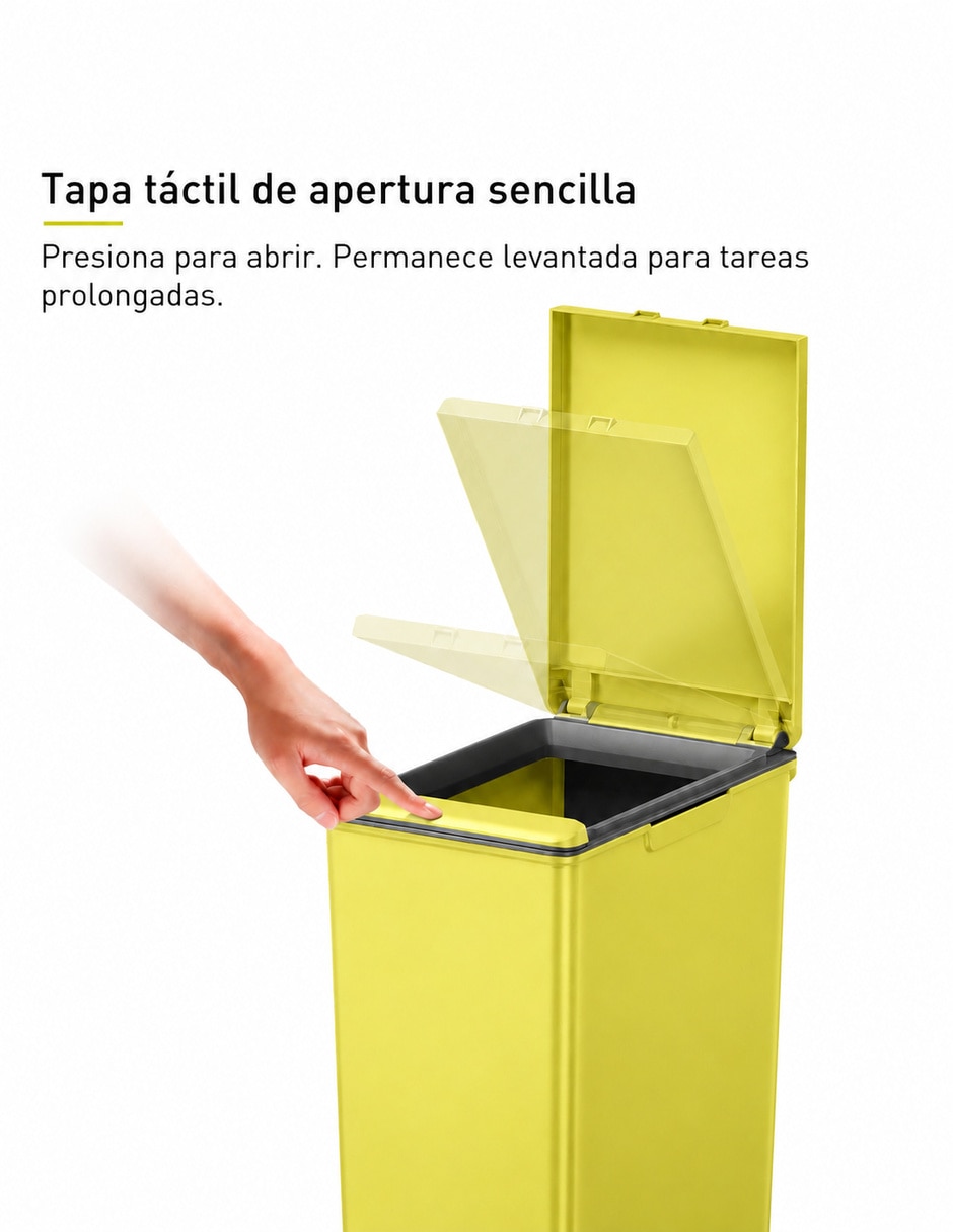 Bote de basura Eko morandi de plástico