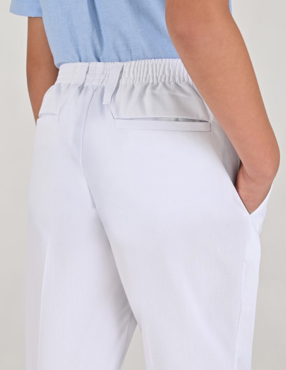 Pantalón con resorte de vestir básico para niño 2
