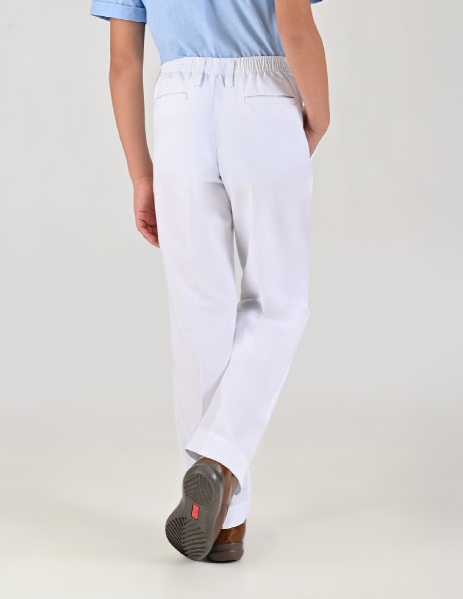 Pantalón con resorte de vestir básico para niño 4
