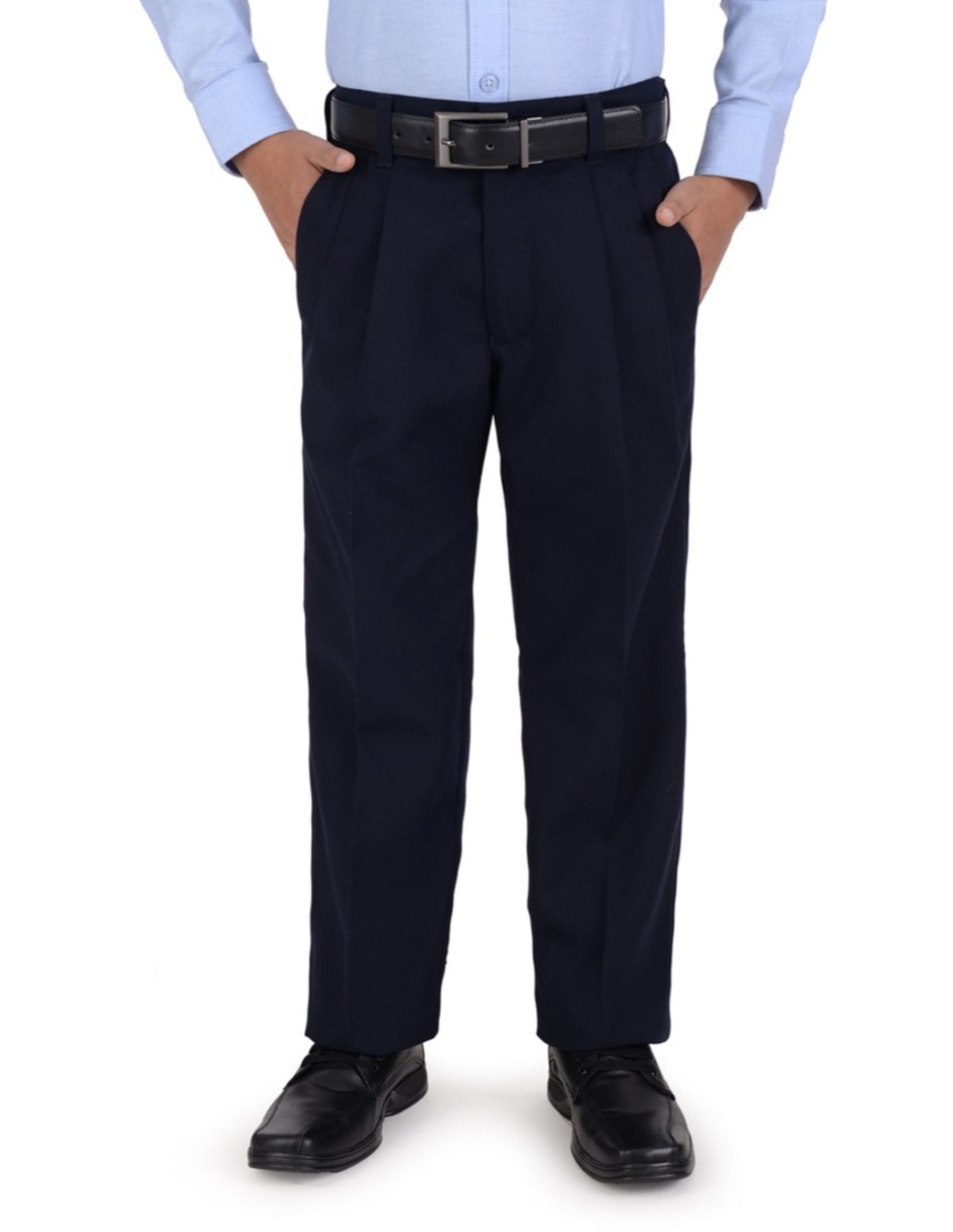 Pantalón con resorte de vestir yale básico para niño