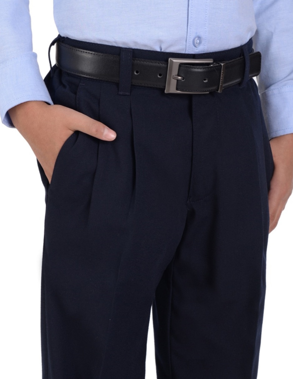 Pantalón con resorte de vestir yale básico para niño